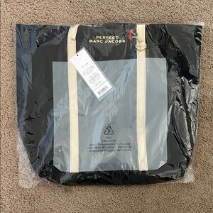 Marc Jacobs Black and Cream Tote